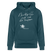NACHTIGALL ICK HÖR DIR TRAPSEN-Unisex Bio-Hoodie - Dunkles Petrol