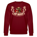 JIBT NÜSCHT-Der Anti-Geschenke-Unisex Bio-Sweatshirt mit Berliner Schnauze - Burgunderrot