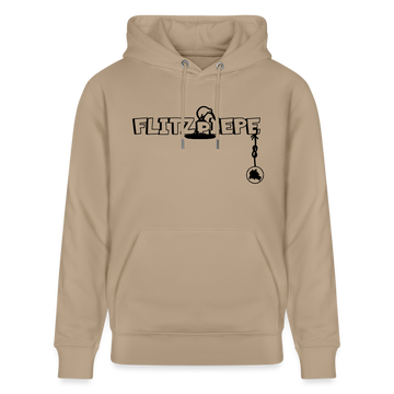 EINE FLITZPIEPE - Unisex Bio-Hoodie - Beige