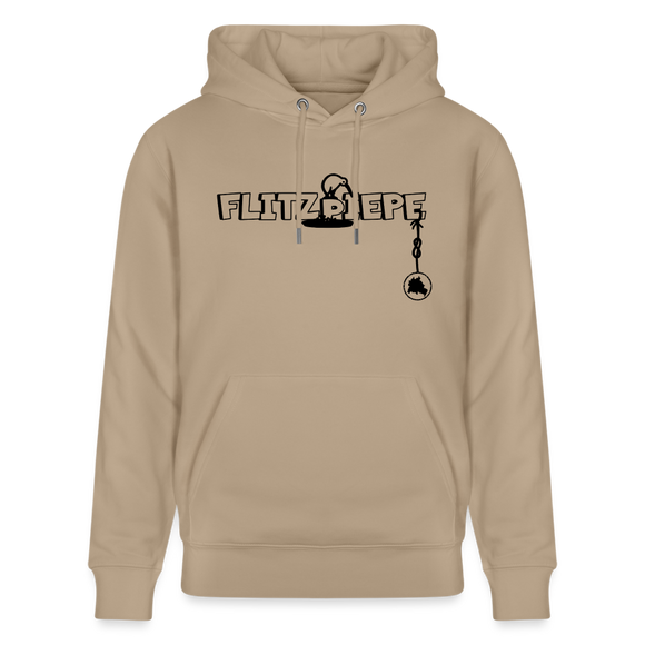 EINE FLITZPIEPE - Unisex Bio-Hoodie - Beige