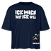 ICK MACH WAT ICK WILL-Frauen Boxy Bio-T-Shirt III - Navy