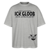 ICK GLOOB MEEN SCHWEIN PFEIFT-Unisex Oversize Bio-T-Shirt - Grau meliert