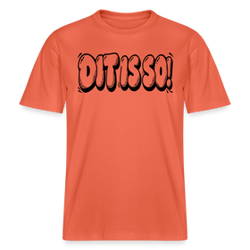 Berlin Shirt-DIT IS SO!-RELAXED FIT Unisex Organic T-Shirt mit Berliner Schnauze - Hellrot