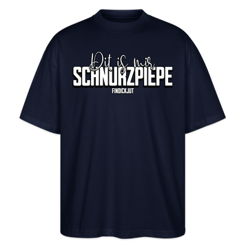 SCHNURZPIEPE-Oversized Unisex Bio T-Shirt II - Navy
