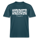 Berliner Schnauze Spruch-KANNSTE KNICKEN-RELAXED FIT Unisex Organic T-Shirt - Dunkles Petrol