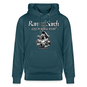 Ran an Sarch-Unisex Bio-Hoodie II - Dunkles Petrol