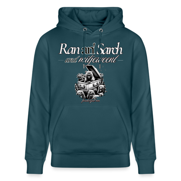 Ran an Sarch-Unisex Bio-Hoodie II - Dunkles Petrol