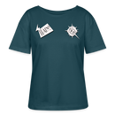 WATN? NÜSCHT!-Rundhals Frauen Bio-T-Shirt - Dunkles Petrol