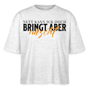 NETT KANN ICK OOCH - Frauen Boxy Bio-T-Shirt - Weiß meliert