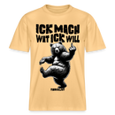 ICK MACH WAT ICK WILL-Relaxed Fit Unisex Bio-T-Shirt IV - Hellgelb
