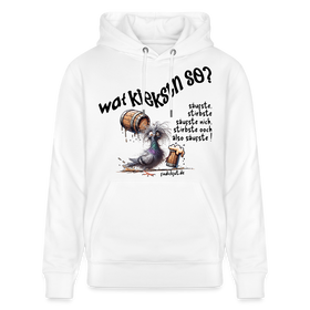 WAT KIEKSTN SO - Unisex Bio-Hoodie - Weiß