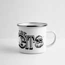 Weihnachtstasse 2025-JIBT NÜSCHT-Panorama Emaille-Tasse - Weiß