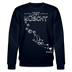 Weihnachten in Berlin25-JIBT NÜSCHT-Unisex Bio-Sweatshirt II - Navy
