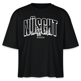 Berlin Shirt mit Schnauze 2025-NÜSCHT-Frauen Boxy Bio-T-Shirt - Schwarz