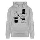 Berlin Unisex Bio-Hoodie-OHNE WORTE - Grau meliert