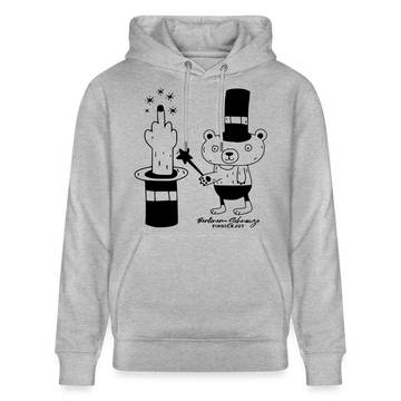 Berlin Unisex Bio-Hoodie-OHNE WORTE - Grau meliert