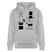 Berlin Unisex Bio-Hoodie-OHNE WORTE - Grau meliert