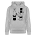 Berlin Unisex Bio-Hoodie-OHNE WORTE - Grau meliert