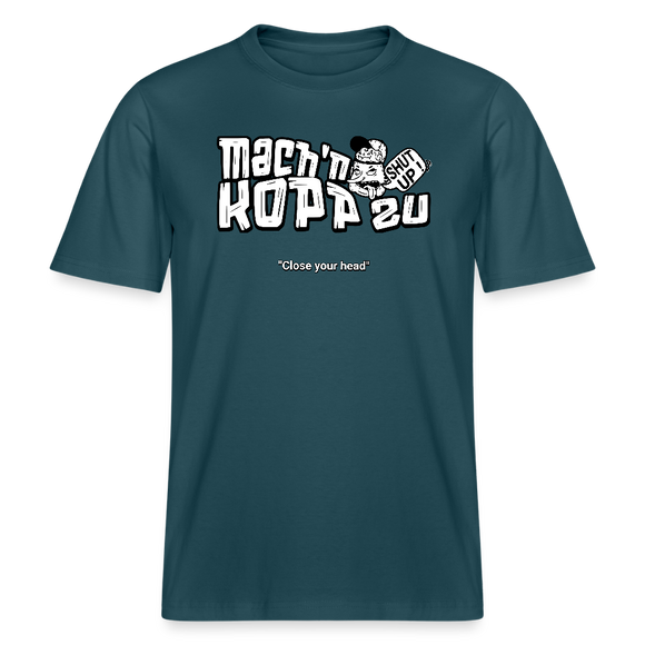 MACH N KOPP ZU-Relaxed Fit Unisex Bio-T-Shirt II - Dunkles Petrol