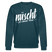 Berliner Spruch-NÜSCHT FÜR SCHWACHE NERVEN-Unisex Bio-Sweatshirt - Dunkles Petrol
