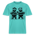 LATSCH & BOMMEL-relaxed fit Unisex Bio T-Shirt - Poolblau