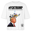#FCKTRUMP-Frauen Boxy Bio-T-Shirt - Weiß