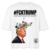#FCKTRUMP-Frauen Boxy Bio-T-Shirt - Weiß