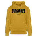 Berliner Spruch-NICH ANJESCHISSN-Unisex Bio-Hoodie - Ocker