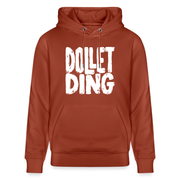 Berliner Spruch-DOLLET DING-Unisex Bio-Hoodie - Terrakotta