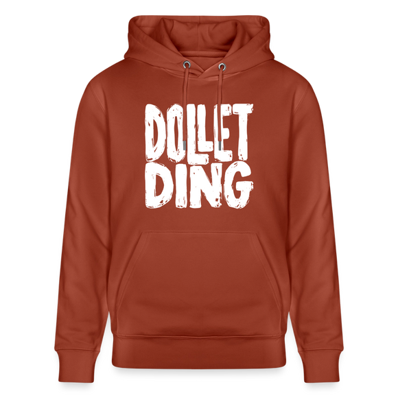 Berliner Spruch-DOLLET DING-Unisex Bio-Hoodie - Terrakotta