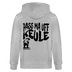 PASS MA UFF KEULE - Unisex Bio-Kapuzenjacke - Grau meliert