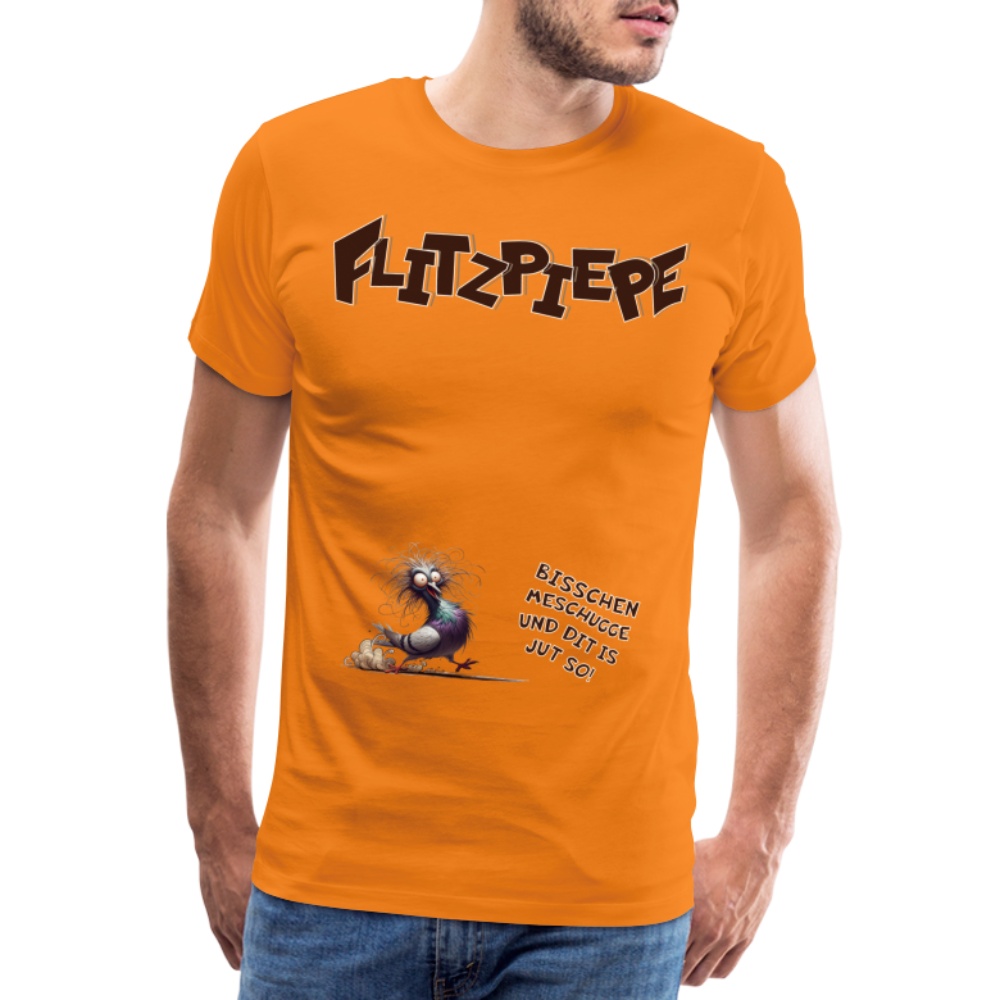 BERLINER FLITZPIEPE - Männer Premium T-Shirt - Orange