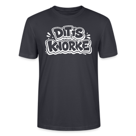 DIT IS KNORKE-Unisex T-Shirt Bio mit Berliner Schnauze - Dunkles Graublau