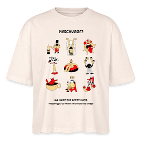 MESCHUGGE-Frauen Boxy Bio-T-Shirt - Naturweiß