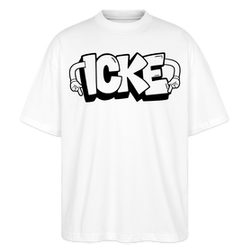 ICKE-Oversized Unisex Bio T-Shirt - Weiß
