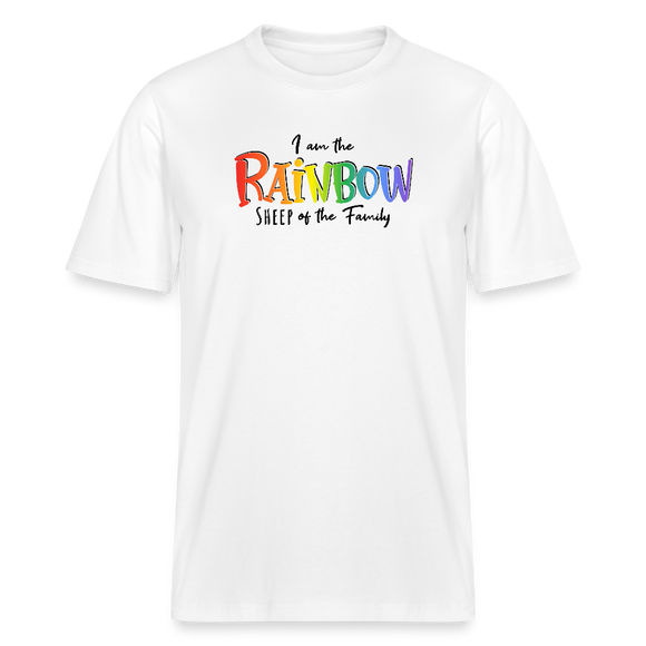 PRIDE 'REGENBOGENSCHAF'Relaxed Fit Unisex Bio-T-Shirt - Weiß