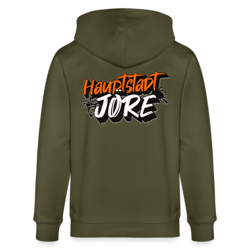 HAUPTSTADTJÖRE-Unisex Bio-Kapuzenjacke - Khaki