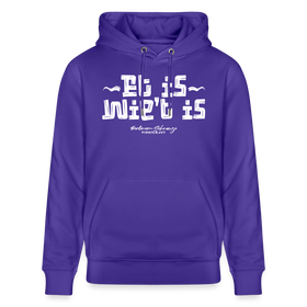 Berliner Gelassenheit-ET IS WIE'T IS-Unisex Bio-Hoodie - Purple Love 