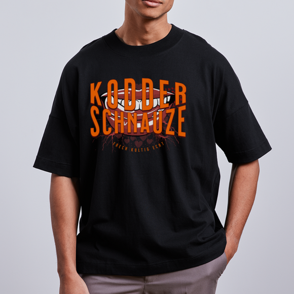 KODDERSCHNAUZE - Unisex Oversize Bio-T-Shirt - Schwarz