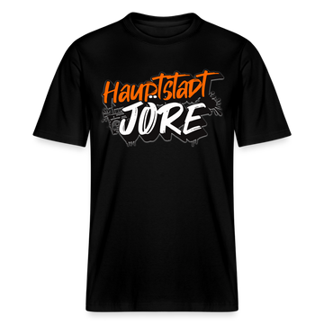 HAUPTSTADTJÖRE-Relaxed Fit Unisex Bio-T-Shirt - Schwarz