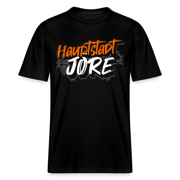 HAUPTSTADTJÖRE-Relaxed Fit Unisex Bio-T-Shirt - Schwarz