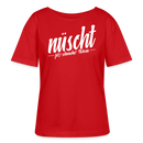 Berliner Spruch-NÜSCHT FÜR SCHWACHE NERVEN-Rundhals Frauen Bio-T-Shirt - Rot