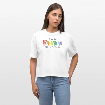 PRIDE 'REGENBOGENSCHAF'-Frauen Boxy Bio-T-Shirt - Weiß