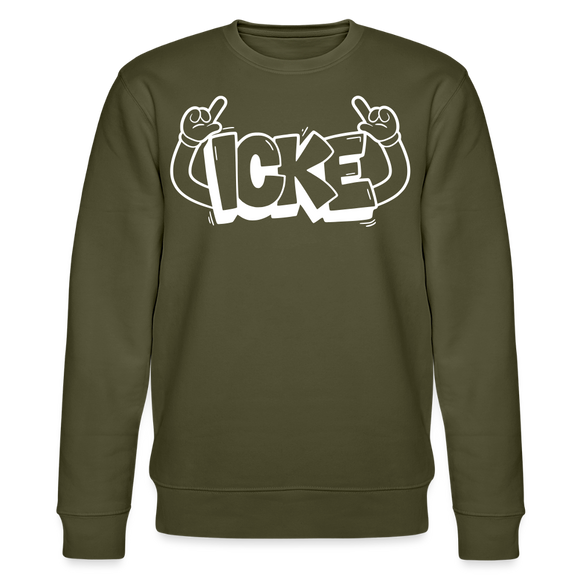 ICKE-Unisex Bio-Sweatshirt  mit Berliner Schnauze - Khaki