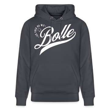 ICK FREU MA WIE BOLLE-Unisex Bio-Hoodie - Indigoblau