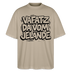 Berliner Schnauze-VAFATZ DA VOM JELÄNDE-Oversized Unisex Bio T-Shirt - Steingrau