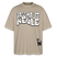 PASS MA UFF KEULE-Oversized Unisex Bio T-Shirt II - Steingrau