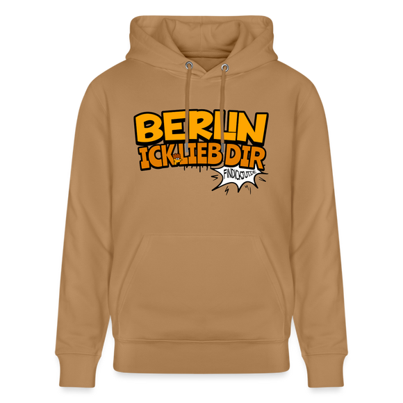 BERLIN ICK LIEB DIR - Unisex Bio-Hoodie - Latte