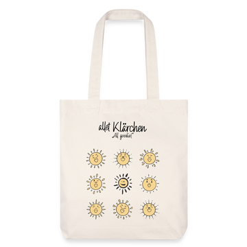 allet KLÄRCHEN-recycelter Heavyweight Stoffbeutel - Naturweiß