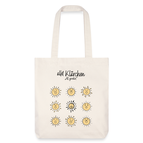 allet KLÄRCHEN-recycelter Heavyweight Stoffbeutel - Naturweiß